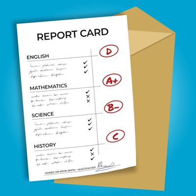 Bad Report Card pain for kids with ADHD